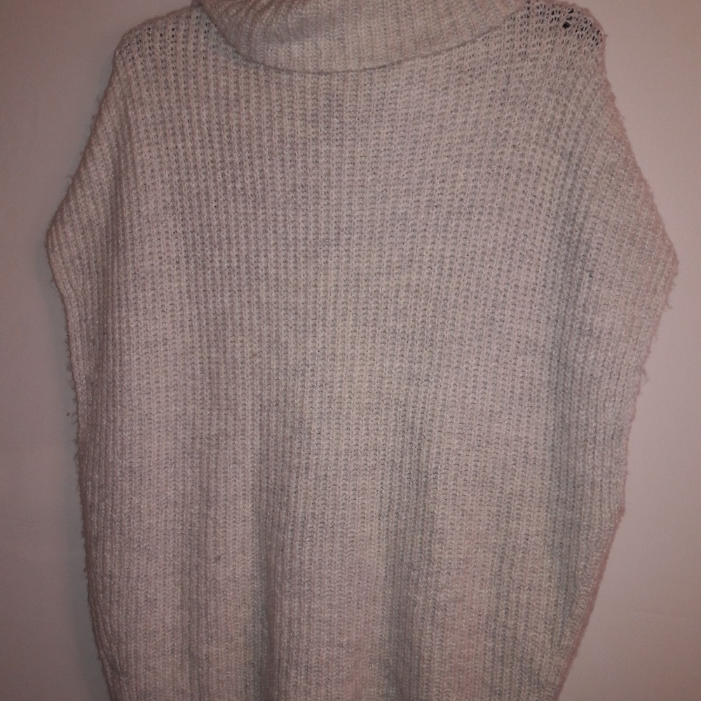 CABLE KNIT COWL NECK WOMEN SWEATER L - Picture 2 of 4